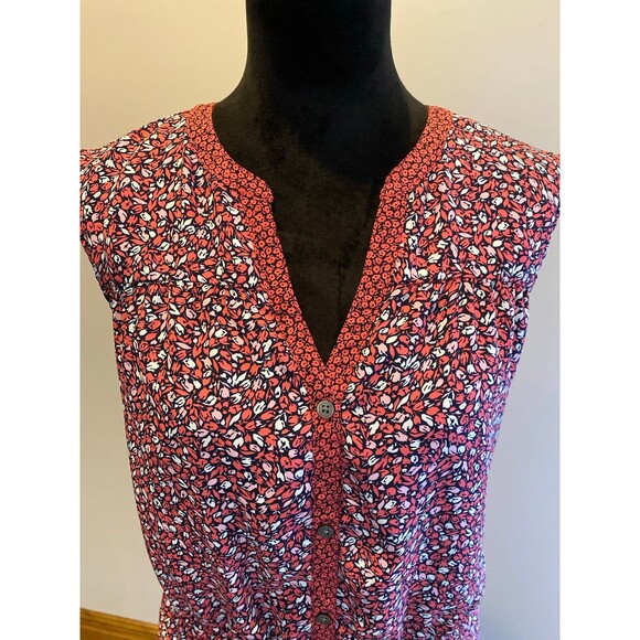 Gap Dress Plus Size XL Sleeveless Drawstring Waist Pockets Lined Flowy Cool - Picture 3 of 12